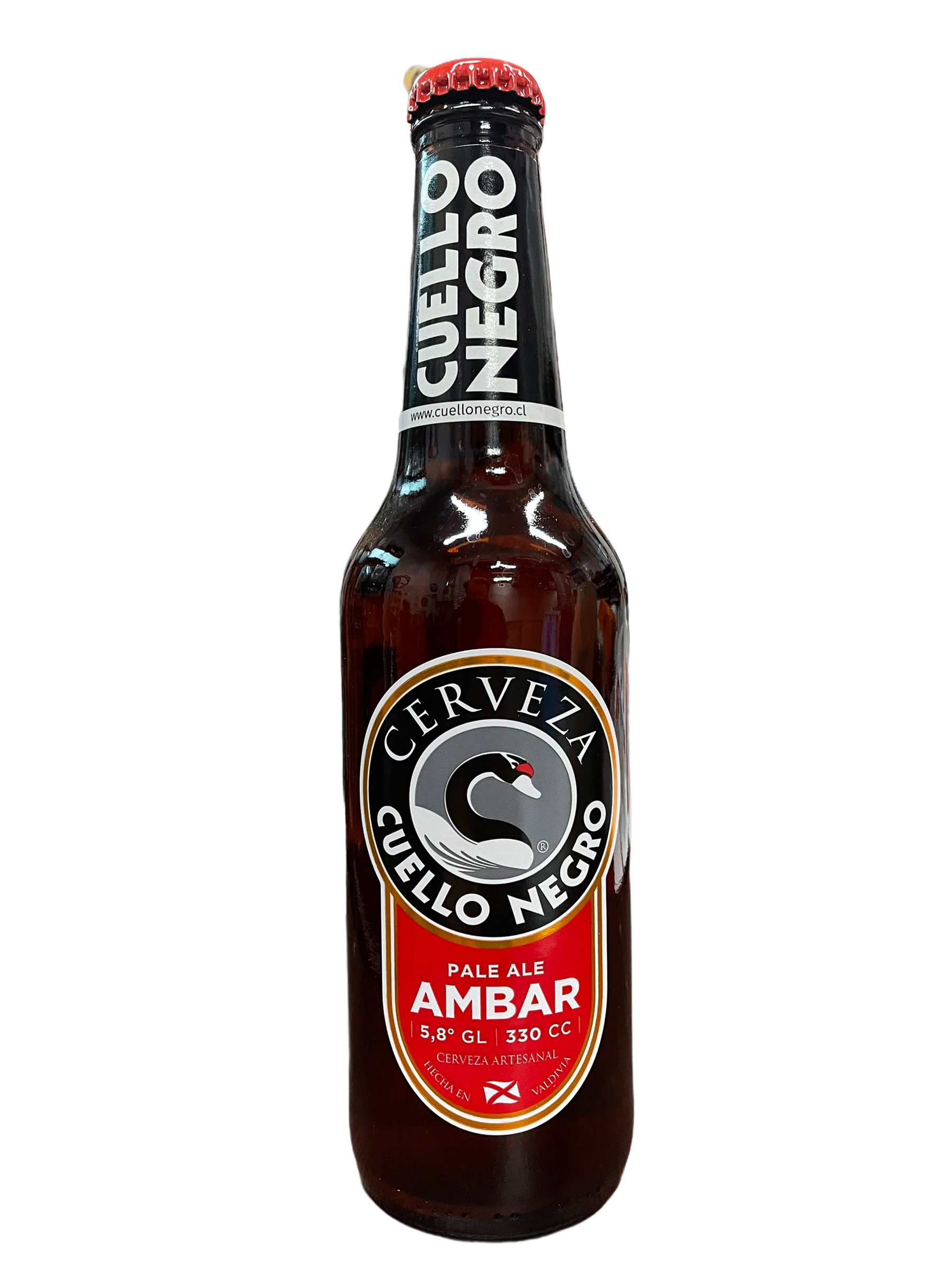 Cerveza Cuello Negro Ámbar de Valdivia