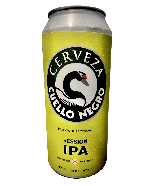 Lo Nuevo de la cerveza artesanal Cuello negro una Session Ipa de 4,7 grados y 31 ibu, directo de valdivia